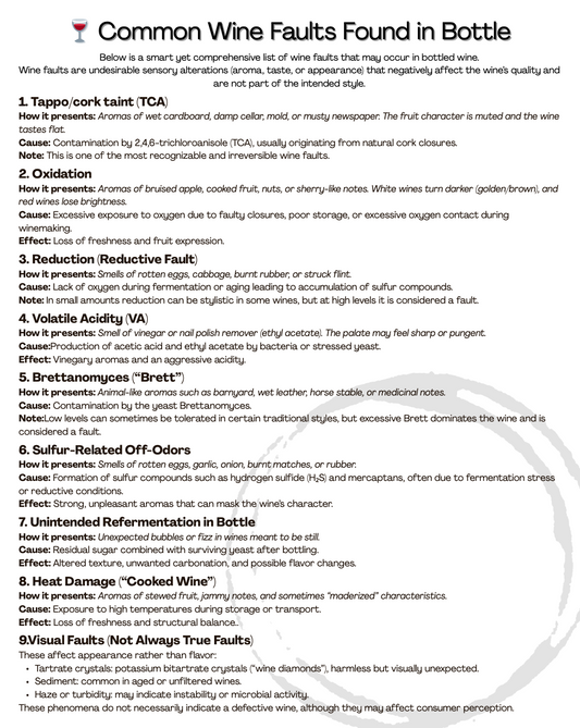 Wine Faults Explained: The Complete Guide to Identifying Defects in Wine